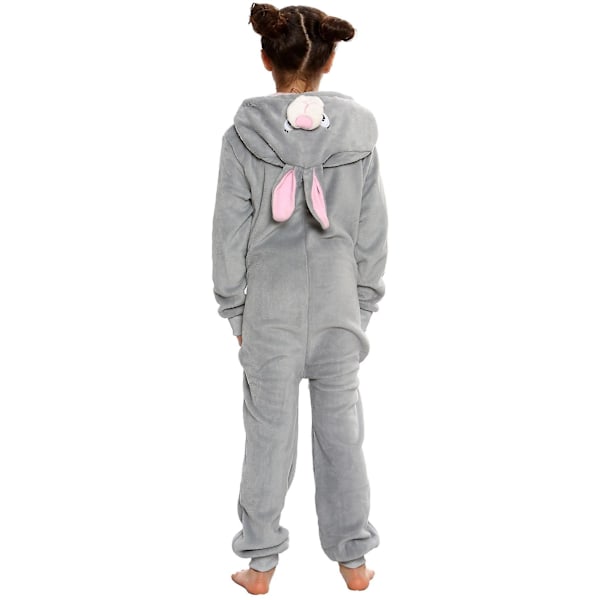 Flickor Pojkar Kanindräkt Jumpsuits Mjuk Plysch Fleece Bunny 13 Years