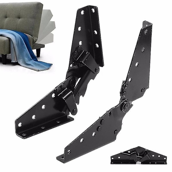 Adjustable furniture hinge, folding bed, lazy sofa joint, 3-position angle mechanism, bracket, 2pcs