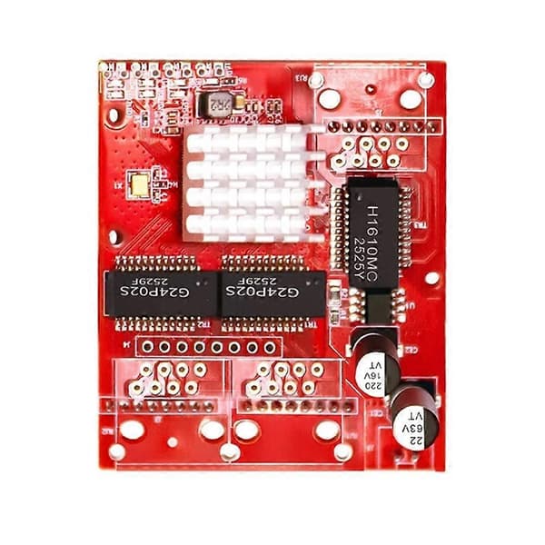 Mini 3 porte 10/100/1000Mbps Gigabit Ethernet Switch PCBA til indlejret integreret modul 9-57V DC bredt indgangsområde