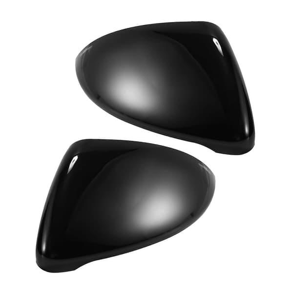 2 stk. til Golf 7 Mk7 7.5 GTD R til L E-Golf sidespejlkapper Lyse sorte bakspejle bright black