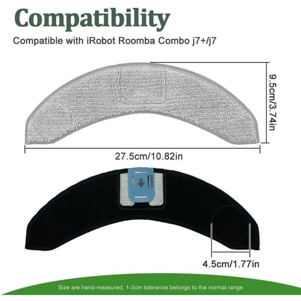 6 erstatningsmopper for iRobot Roomba Combo J7+ J9+