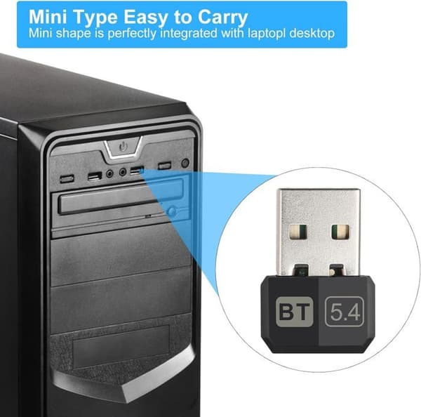 Bluetooth 5.4-adapter, Bluetooth-nyckel för PC Bluetooth-kort för PC, Bluetooth-dongelnyckel, USB Bluetooth PC-adapter för PC[J160]