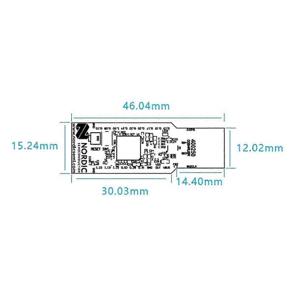 Nordic Nrf52840-dongle USB-dongle til evaluerings Bluetooth-udviklingsmodul