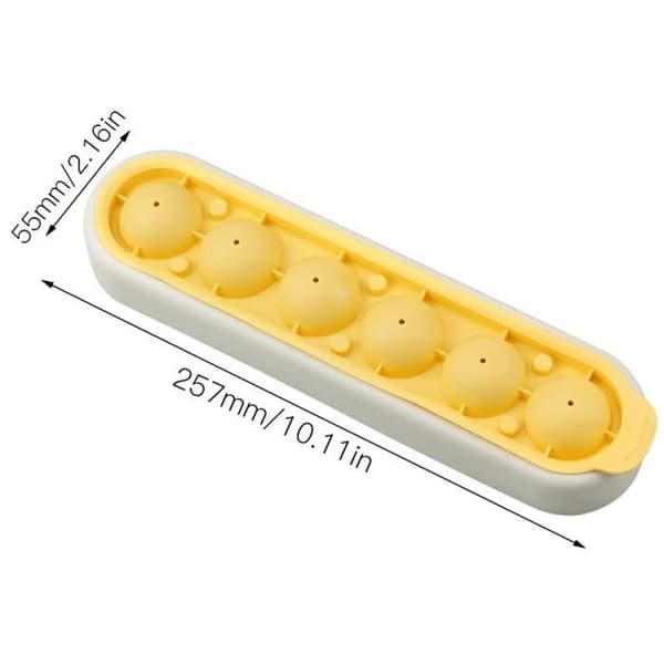 Isbitformer - Uspesifisert - Sett med 2 - Silikon/PP - 2,7 cm - Gul + Grønn