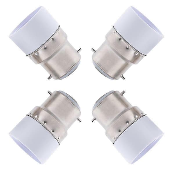 4-pak 220V B22 til E14 Sokkel Pære Adapter Holder
