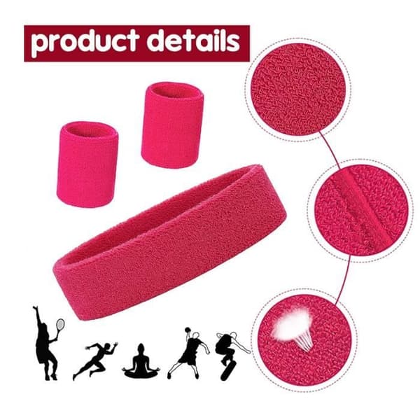 Fluorescerende pandebånd - Tilbehør - Sport - Elastisk - Komfortabelt - Multisport