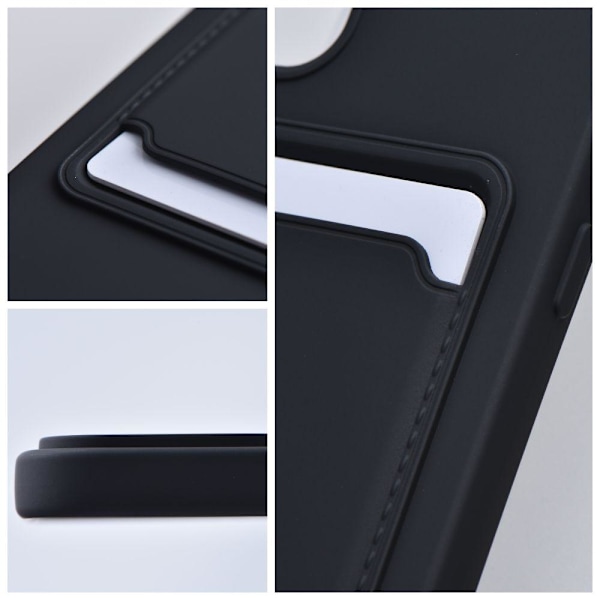 [KK]Compatible with iPhone 13 Pro Max Case with Card Slot from Forcell - Black 36