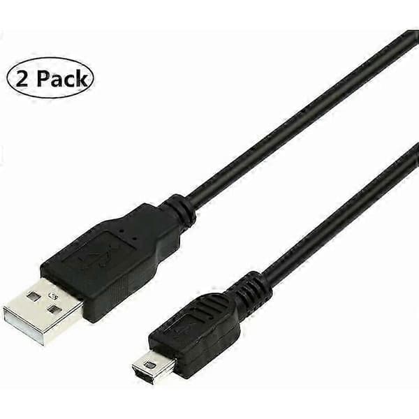 2 stk. USB PC-opladerkabel Strømkabel til Texas Instruments TI-84 Plus CE, TI-84 Plus C Silver Edition, TI 89 Titanium, TI Nspire CX/TI Ns 5 5