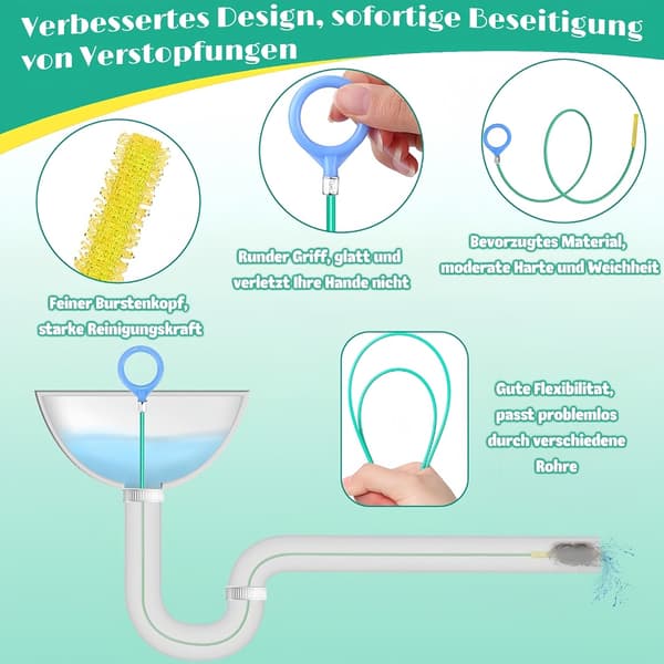 [KK]130CM Strong Tool for Unclogging Hair Removal Device