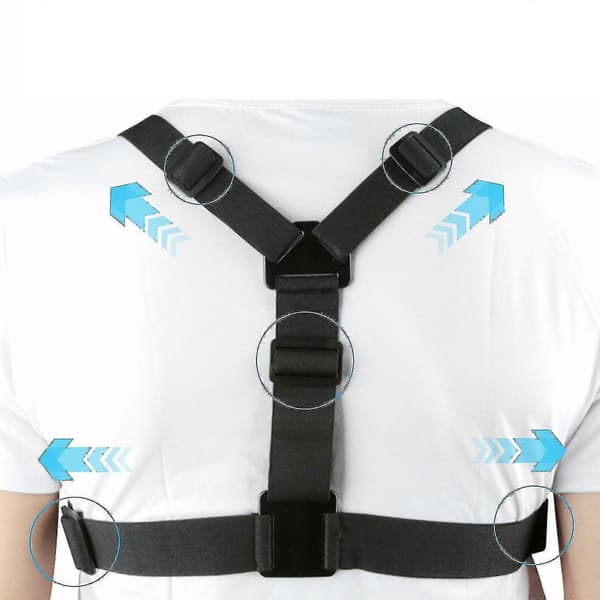 Brystsele Kropsremholder til iPhone GoPro Android