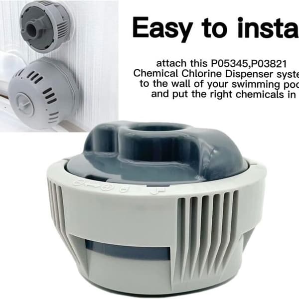 Klordispenser til swimmingpools - ABS-materiale - Nem installation - Effektiv rensning