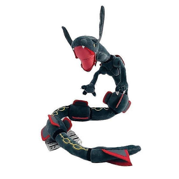 Rayquaza, pehmolelu, pehmeä täyte, sarjakuva lasten lelut, japanilainen anime pehmokuvio jouluksi, Halloweeniksi, kiitospäivälahjaksi Black