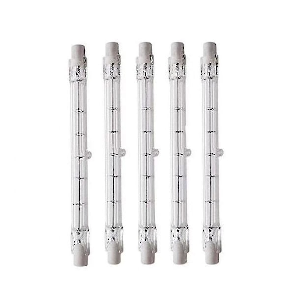 Dimmable R7s 189mm 100w Halogen Pencil Bulb Ac220-240v J189 Linear Halogen Floodlight For Landscape, Security, Street Lighting (Set Of 5)-In Stock