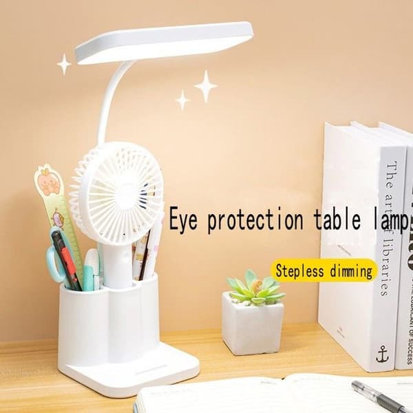 LED skrivebordslampe - USB oppladbar - Øyebeskyttelse - Berøringsdimming - Moderne design