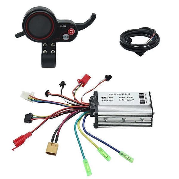 36V 500W Controller+MR-100 LCD Display Dashboard Meter til Elektrisk Scooter Tilbehør SilverBlack