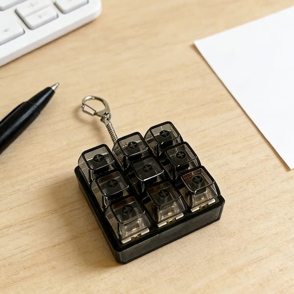 [KK]Ergonomic Switch Tester Compatible with Mechanical Keyboard Keychain Pendant 4/9 Keys B 0.05