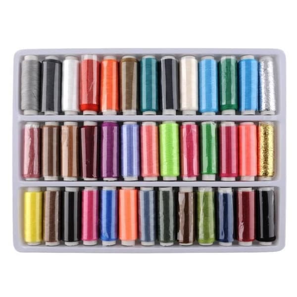 Sytråd - SG - Æske med 39 spoler - 250 meter - Polyester - 39 assorterede farver