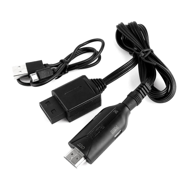 För Wii till HDMI-omvandlare med USB kabel för höghastighetsspelkonvertering