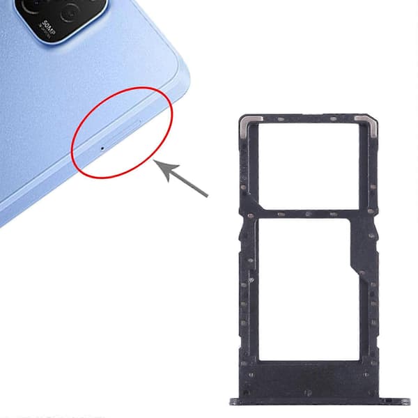 Huawei nova Y61 SIM + SIM / Micro SD -korttikelkka Black