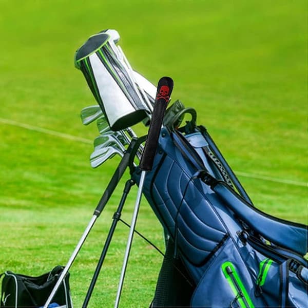 Alignment Stick Headcover Læder Golf Alignment Stick Cover Holder 2 Sticks