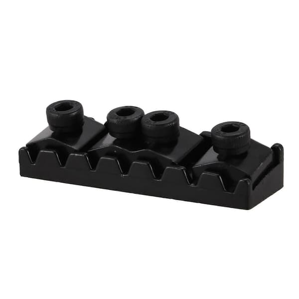 2X 7-strängad låsmutter Elgitarrsadel Tremolostall 48mm (Svart) Black