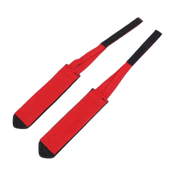 2 par pedalstropper, fodpedalstropper, børnepedalstropper, cykelfodstropper (rød) Red