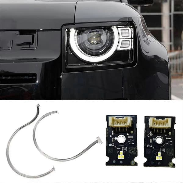 Til Land Rover Defender 2020-2023 Bil DRL Forlygte Lysguide As Shown