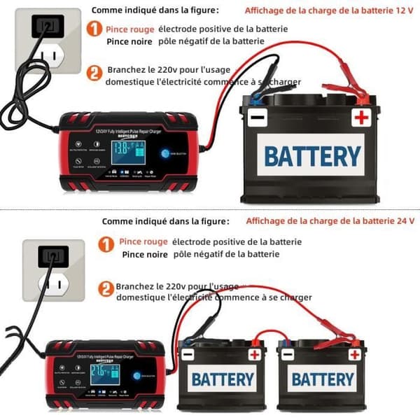 Bilbatterioplader, Batterivedligeholdelsesdesulfator