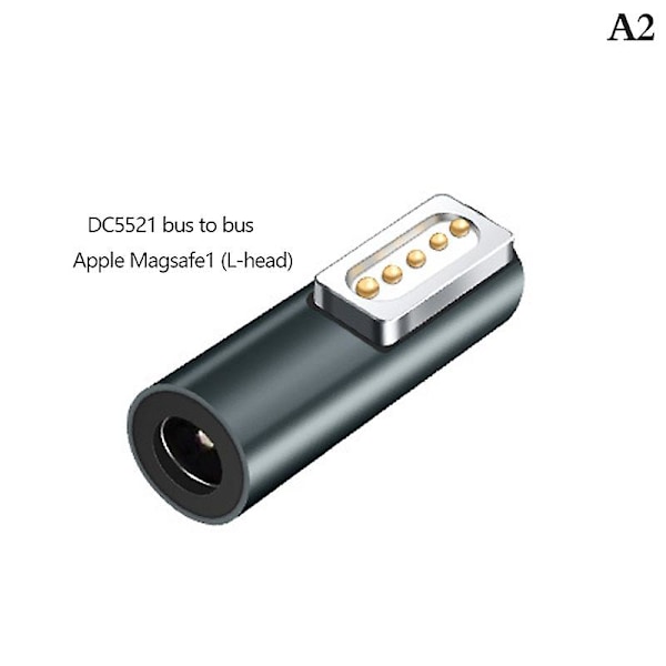 Bärbar Konvertering Typ C/dc5.5 Magnetisk Pd Adapterkontakt Konverterare För Magsafe2 Silver A1