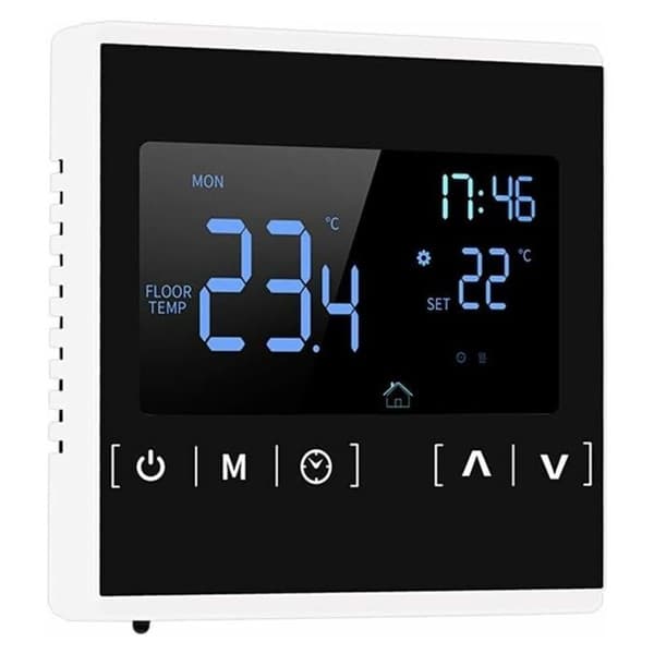 Termostat - LARGEIGHT - Programmerbar - LCD - 3m sensorkabel - 6 driftstilstande