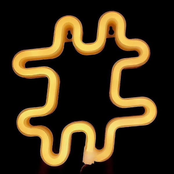 LED-lysende symboler Form Romantisk neonlys Kjærlighet Fest Frieri Bruk(#)