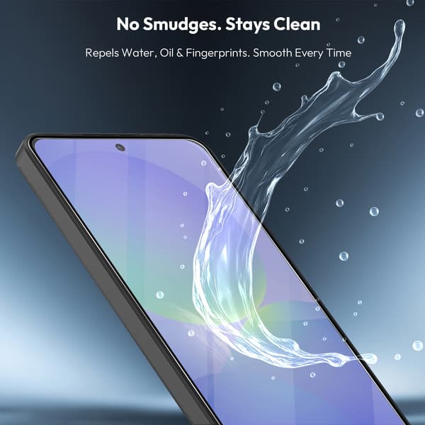 [KK] 2-Pack Compatible with Samsung A36 Screen Protector & 1-Pack Lens Protector - Tempered Glass | [Automatic Installation] - Bubble-Free