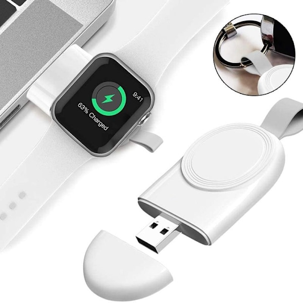 Magnetisk bärbar trådlös iWatch-laddare kompatibel