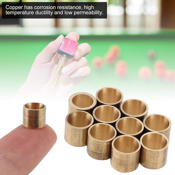 [KK] Copper Cue Tip Snooker Billiard Cue Tip Ferrules Repair Tool Kit