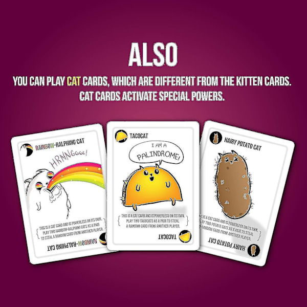 Party Pack av Exploding Kittens, kortspill for voksne, tenåringer og barn, morsomme familiespill