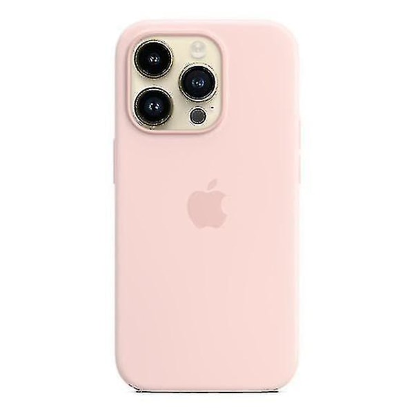 Silikonfodral till phone case som passar till Iphone 14pro Chalk Pink
