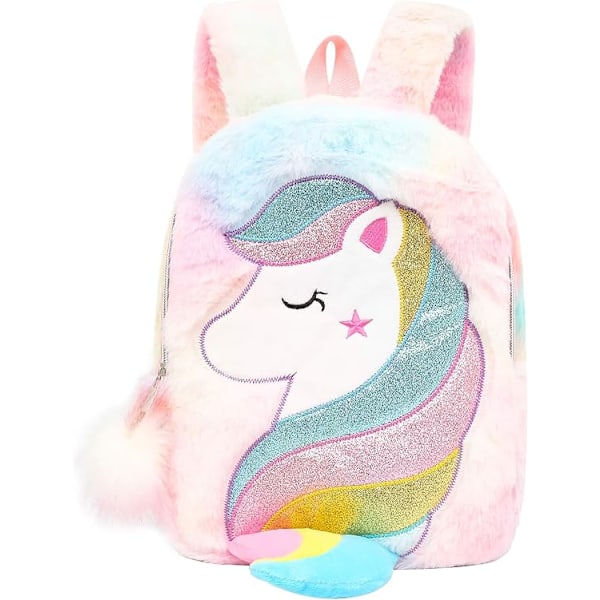 Plush Unicorn Rejsetaske til Småbørn - Pink