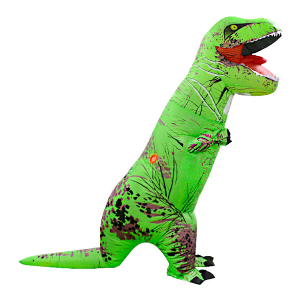 Voksen Hot Flammable Dinosaur Kostyme Kjole T-rex Anime Party Cosp Barn Grønn Children's Green 125-150cm