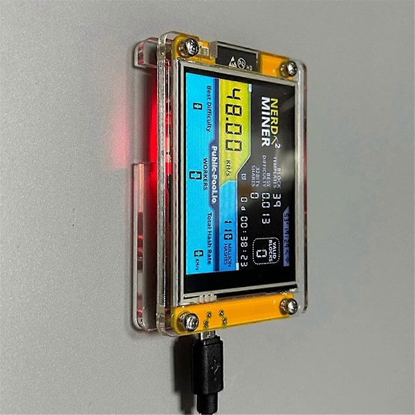 Uusi Nerdminer V3 2,8-tuumainen BTC Solo Arpajais Nerd Miner Crypto Solo Louhintakone Photo Color