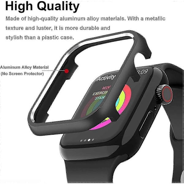 Repskyddande metallskal för Iwatch Series 4/5/6 Black 40mm
