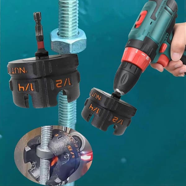 Mutter Zipper Borfeste Sekskantskaft Pipe Socket for 1/4', 3/8' og 1/2' gjengestenger