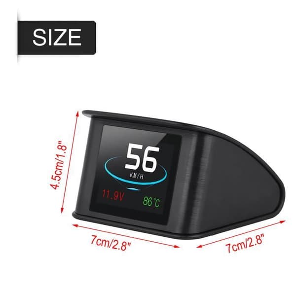 Bil HUD Head-Up Display OBD2 P10 Hastighedsadvarsel