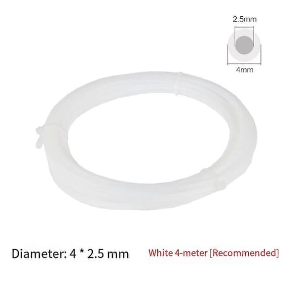 PTFE Adapter Materialrør til 3D-printerdel til X1/P1 X1C P1S P1P White