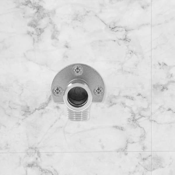 Duschinstallationssats - Enkel installation - Kromfinish - Kopparmaterial
