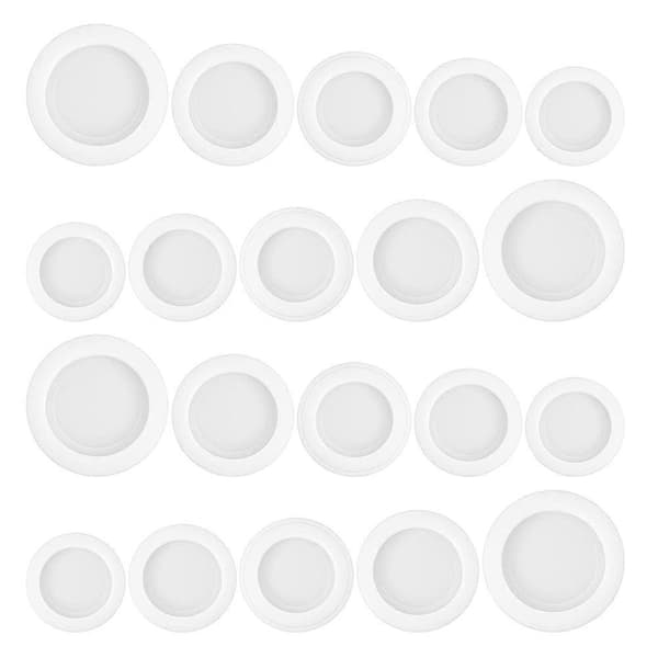 Spargrisproppar för gipsdocka vit 3,8x3,8x0,5cm hållbar 20st White 5x5cm