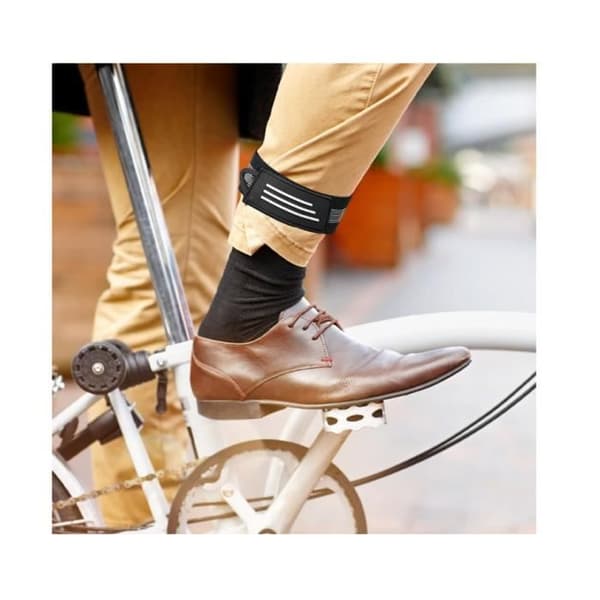 Cykelbyxklämmor, 8 stycken, reflekterande elastiska armband, reflekterande löpanordningar med hög synlighet
