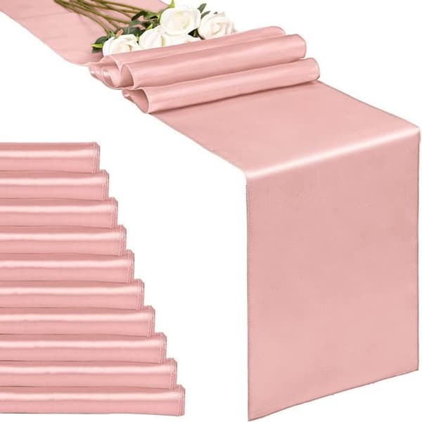 Bordløper - Sateng - Rosa - 10 stk - Elegant - Chic
