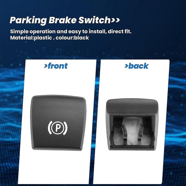 Bilparkeringsbroms Handbroms P-knappbrytarskydd för X5 E70 2006-2013 X6 E71 2008-2014 black
