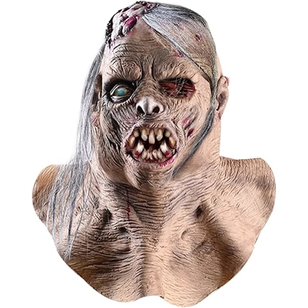Horror The Walking Dead Zombie Maske Skræmmende Halloween Kostume Horror Blodig Voksen Halloween Dekoration Rekvisitter