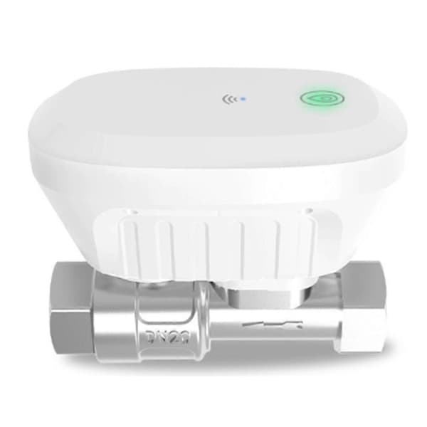 Tuya Smart WiFi Vattenventil Vattenmätare Vattenflödeshastighet Vattentemperatur Display Controller Smart APP-kontroll EU PLUG